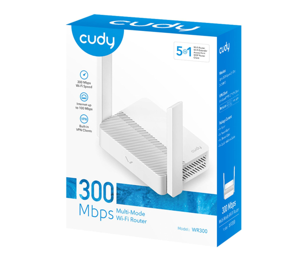 CUDY Router WiFi WR300 N300 4xLAN 1xWAN - 1504301 - zdjęcie 6